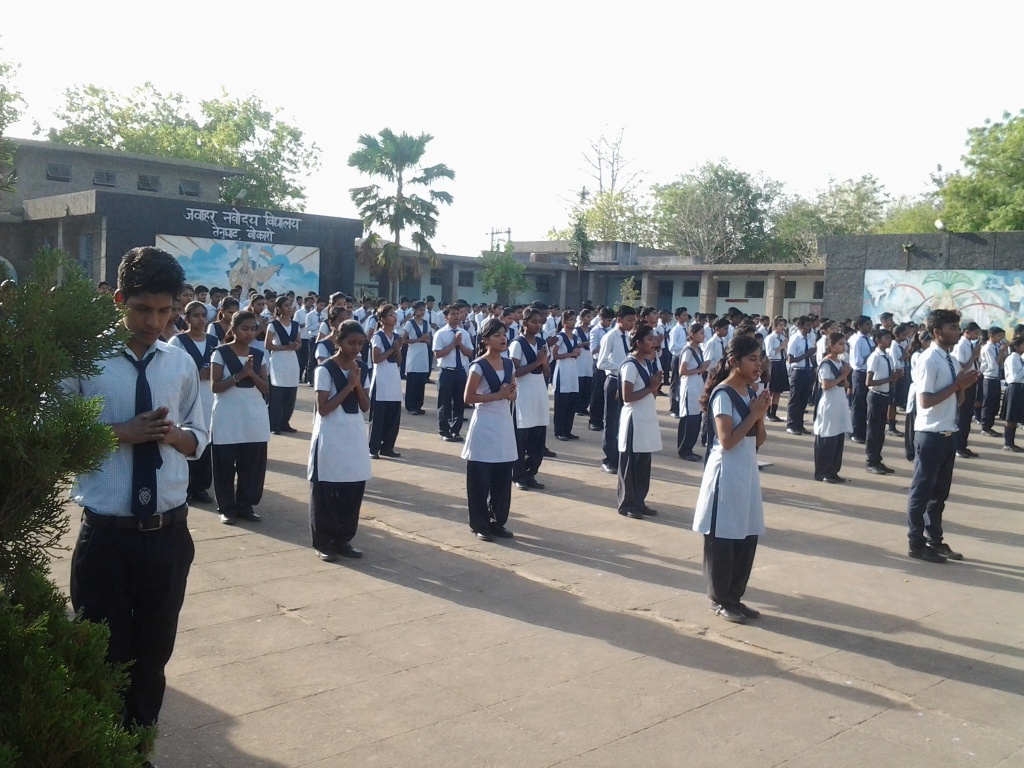 Morning Assembly at JNV Bokaro