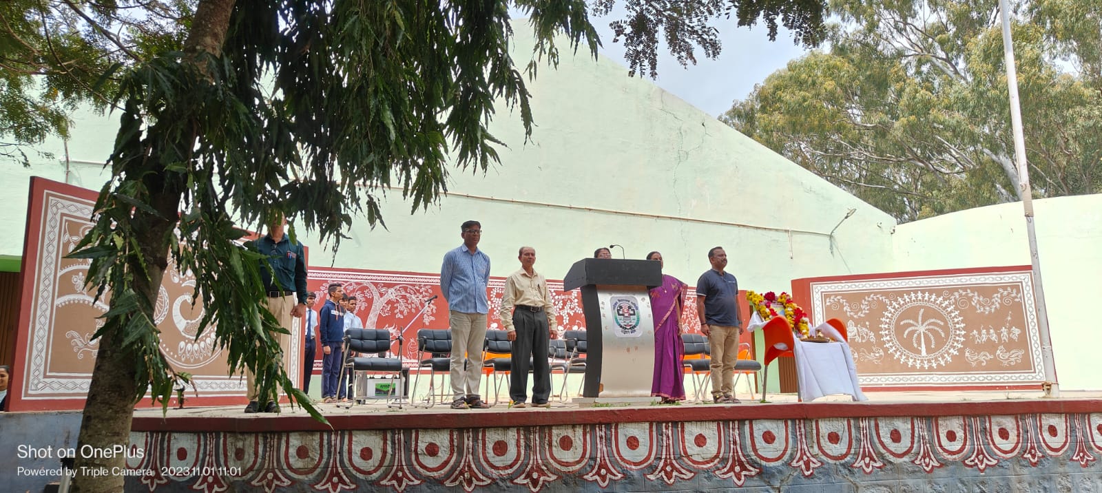 CELEBRATION OF KANNADA RAAJYOTHSAVA IN THE VIDYALAYA