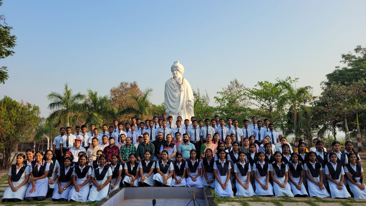 JNV South Goa - Photograph of Students appearing for Board Exam (Class X & XII ) in 2024